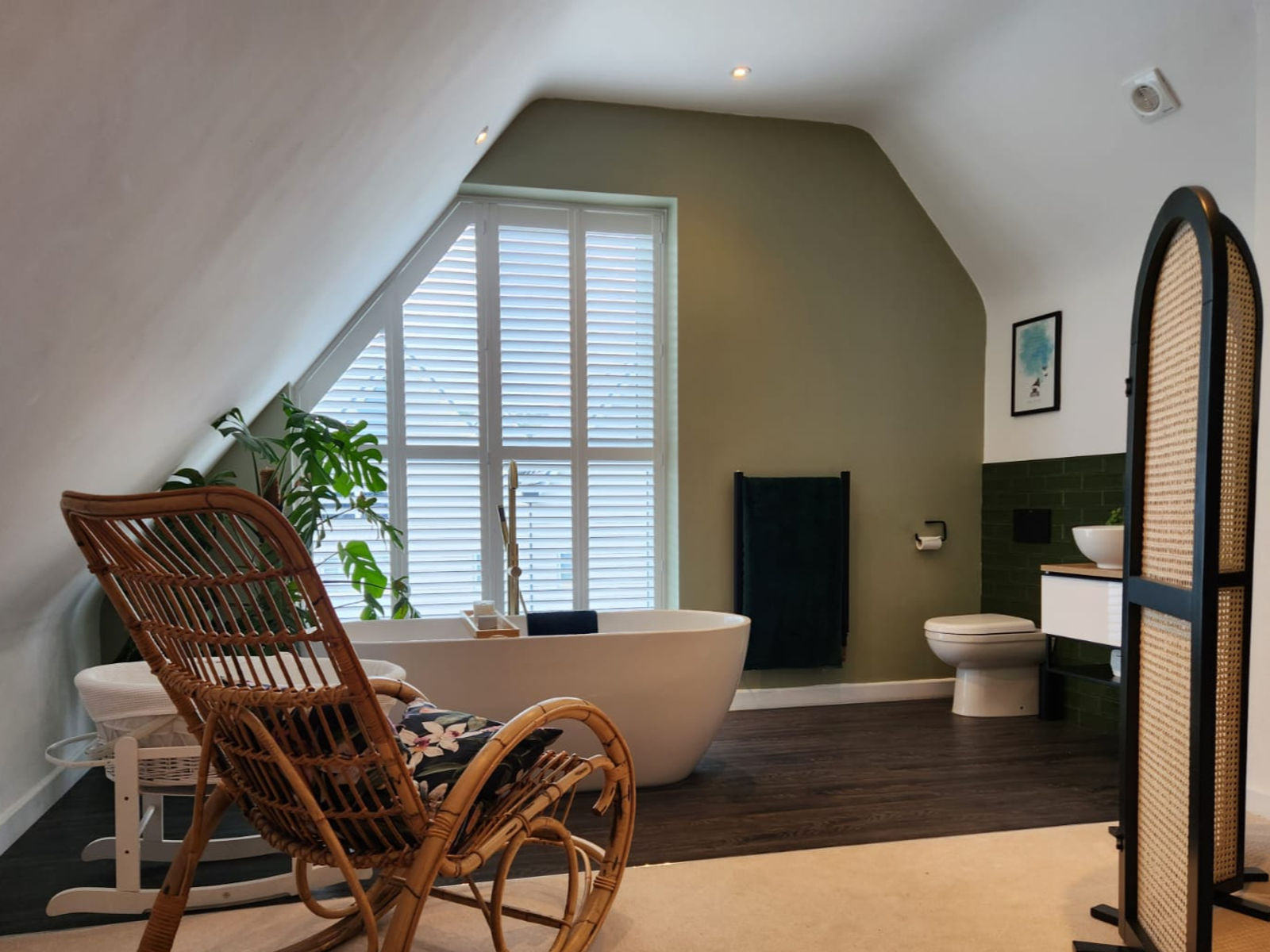 Elegant plantation shutters in a luxury Kent home