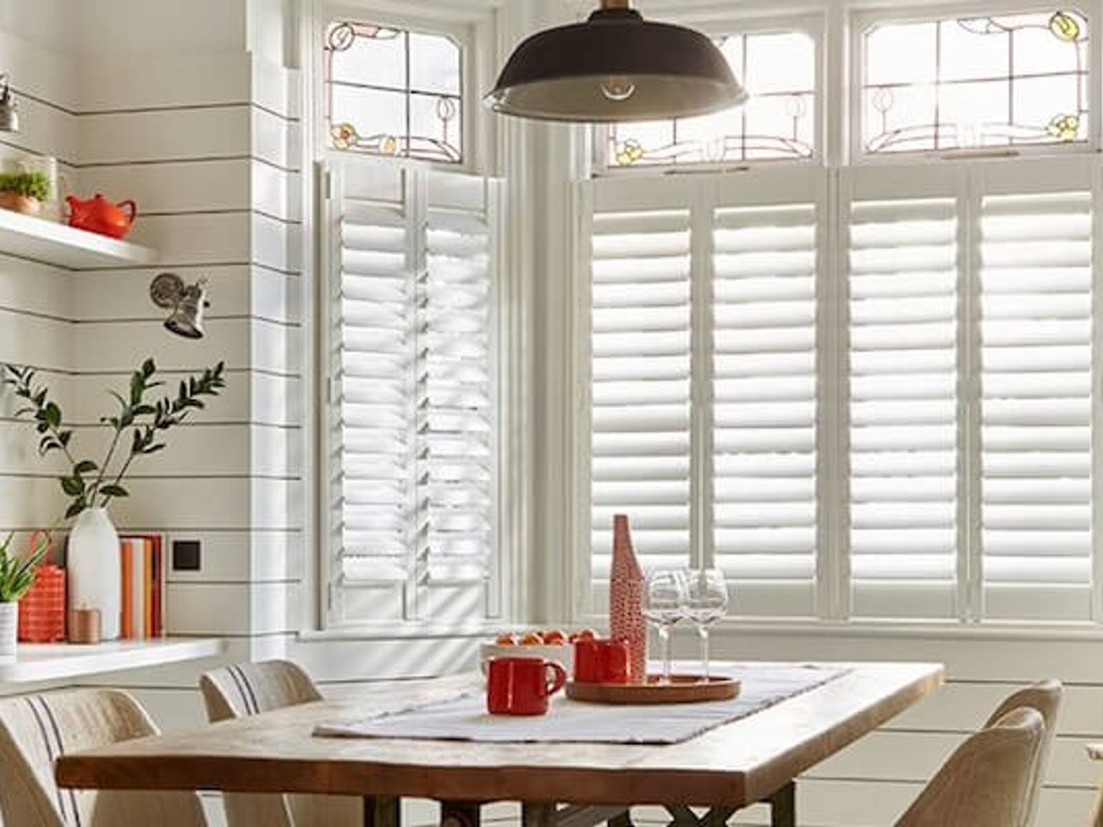 Café style shutters fitted in a Hythe period home