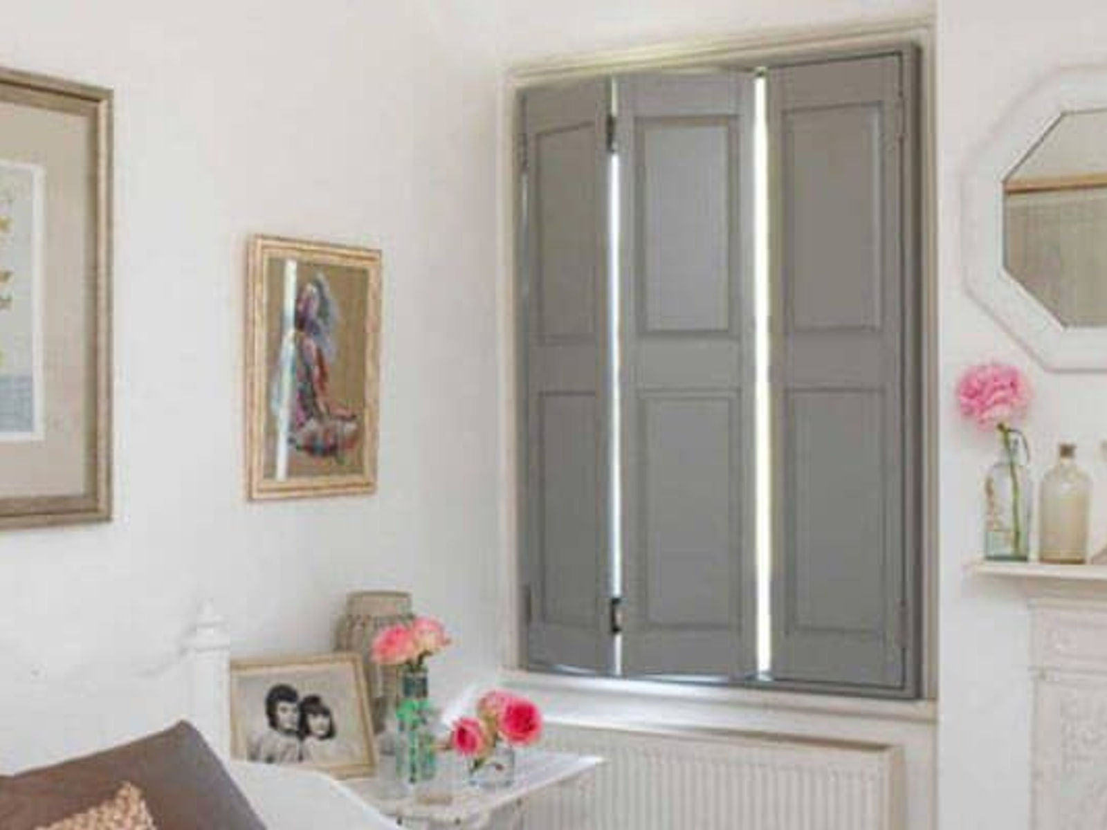 Traditional solid panel shutters for blackout